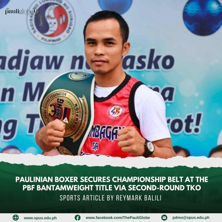 Paulinian Boxer secures championship belt at the PBF bantamweight title via second-round TKO