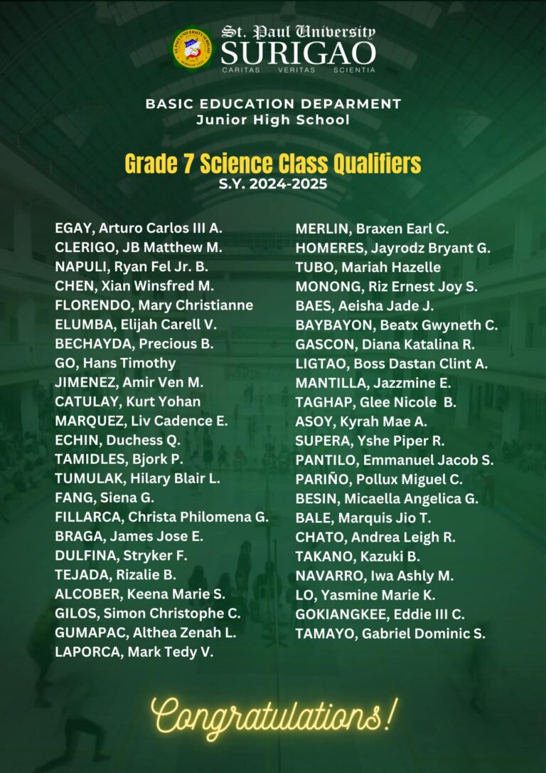 Grade 7 Science Science Class Qualifiers