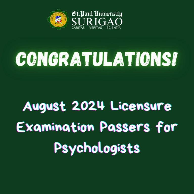 August 2024 Licensure Examination Passers for Psychologists