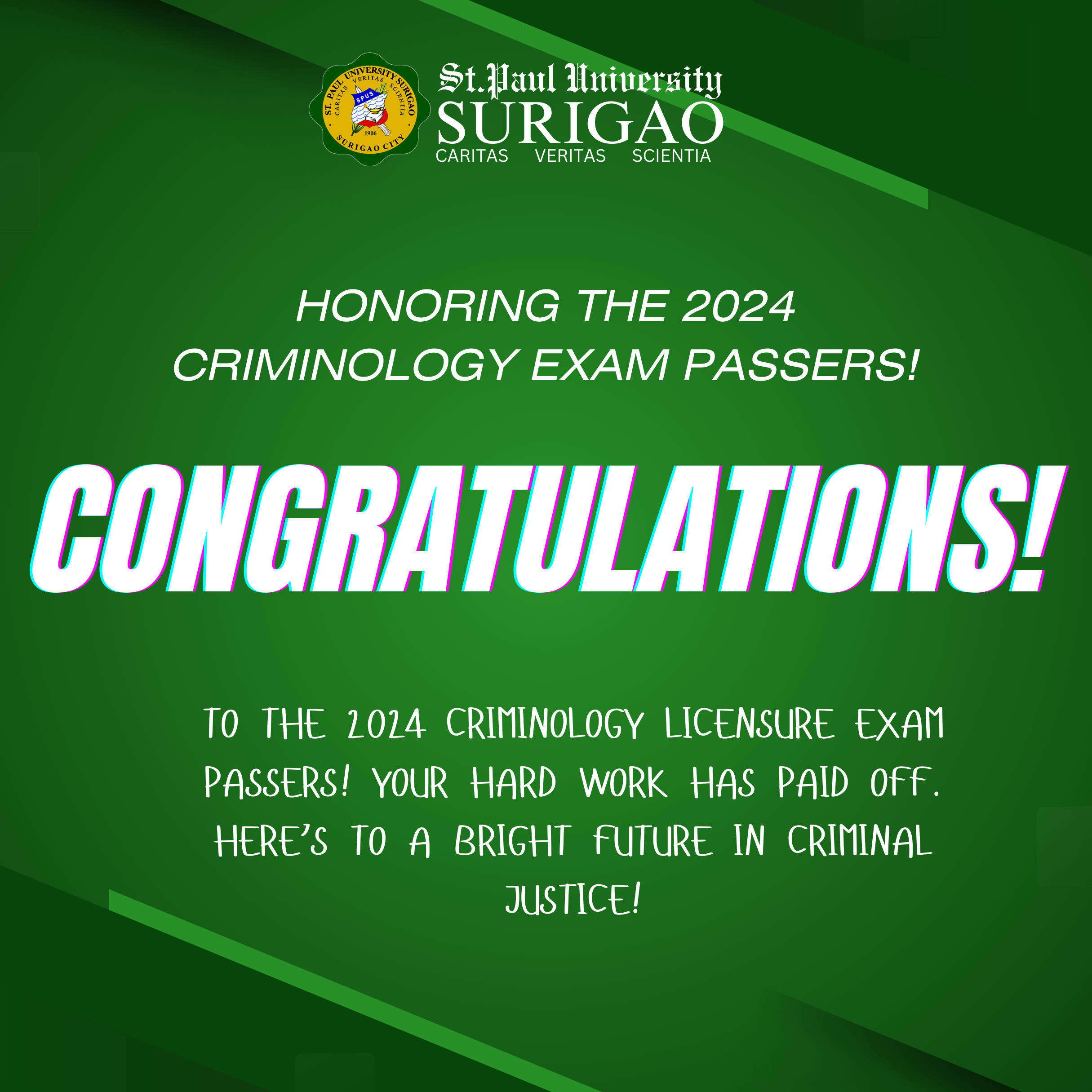 Honoring the 2024 Criminology Exam Passers!