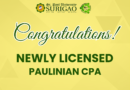 Congratulations to the Newly Licensed Paulinian CPA