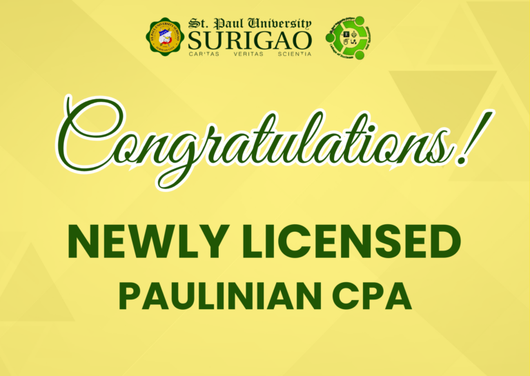 Congratulations to the Newly Licensed Paulinian CPA